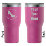 High Heels RTIC Tumbler - Magenta - Laser Engraved - Double-Sided