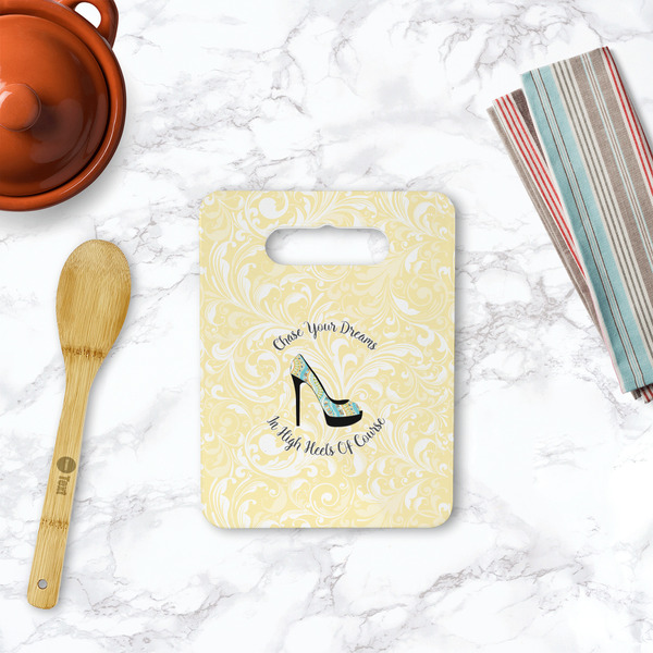 High Heels Rectangle Trivet with Handle - LIFESTYLE