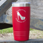 High Heels 20 oz Stainless Steel Tumbler - Red - Single Sided