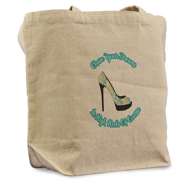 Custom High Heels Reusable Cotton Grocery Bag - Single