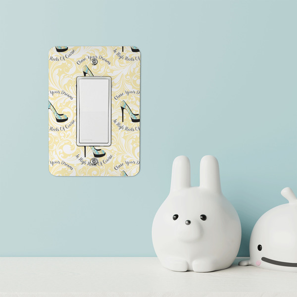 High Heels Rocker Light Switch Covers - Single - IN CONTEXT