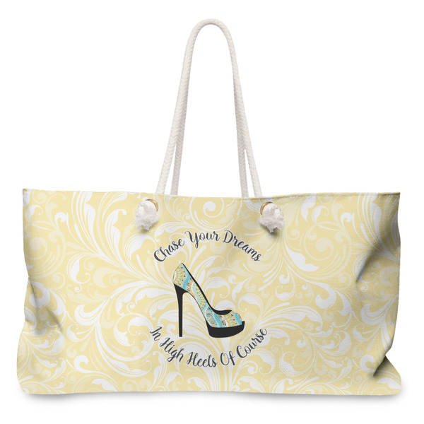 Custom High Heels Large Tote Bag with Rope Handles