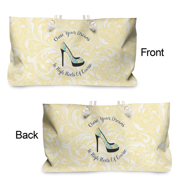 High Heels Large Rope Tote - From & Back View