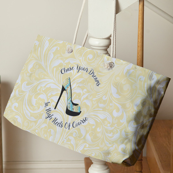 High Heels Large Rope Tote - Life Style