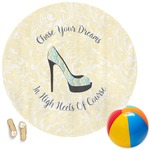 High Heels Round Beach Towel