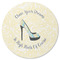 High Heels Round Coaster Rubber Back - Single