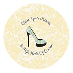 High Heels Round Decal - Small