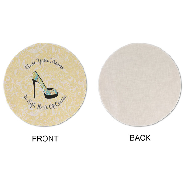 High Heels Round Linen Placemats - APPROVAL (single sided)