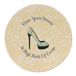 High Heels Round Linen Placemat - Single Sided