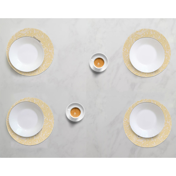 High Heels Round Linen Placemats - LIFESTYLE (set of 4)