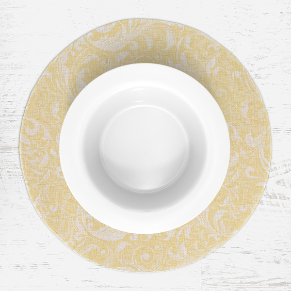 High Heels Round Linen Placemats - LIFESTYLE (single)