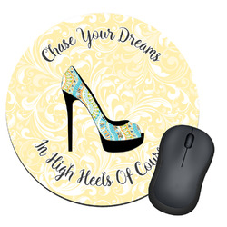 High Heels Round Mouse Pad