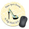 High Heels Round Mouse Pad