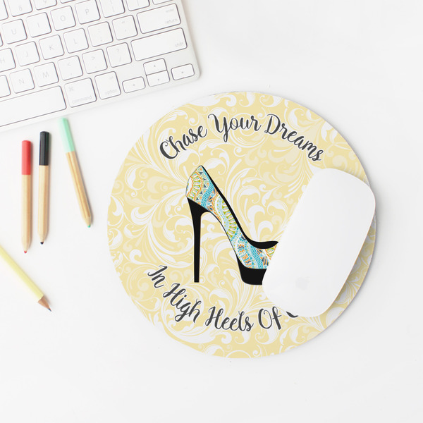 High Heels Round Mousepad - LIFESTYLE 2