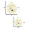 High Heels Round Pet ID Tag - Large - Comparison Scale