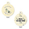 High Heels Round Pet Tag - Front & Back