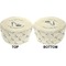 High Heels Round Pouf Ottoman (Top and Bottom)