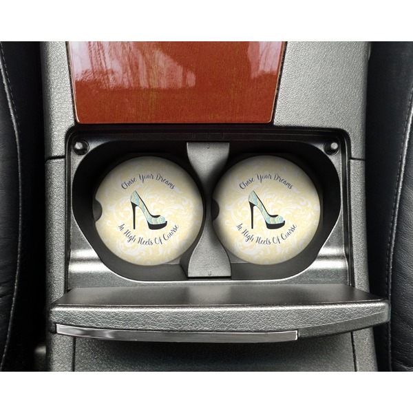 High Heels Sandstone Car Coaster - In Cup Holder
