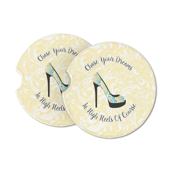 Custom High Heels Sandstone Car Coasters