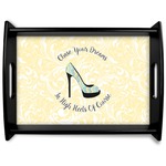 High Heels Black Wooden Tray - Large