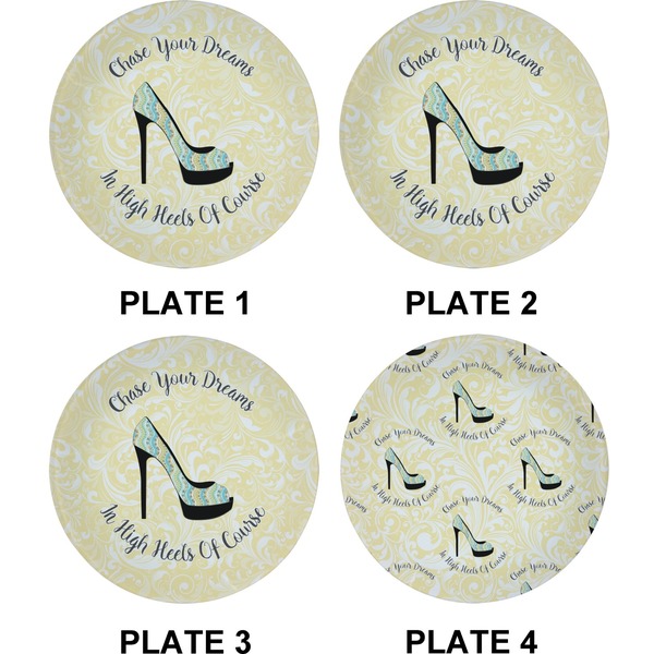 High Heels Set of Appetizer / Dessert Plates (Approval)