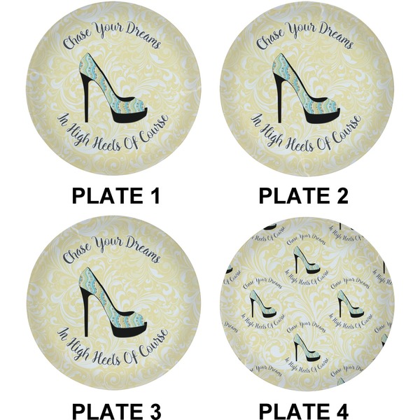 High Heels Set of Lunch / Dinner Plates (Approval)