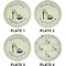 High Heels Set of Lunch / Dinner Plates (Approval)