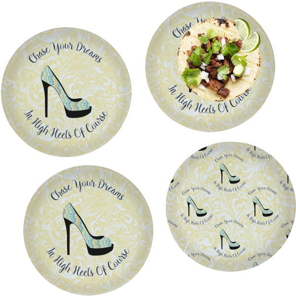 High Heels Set of Lunch / Dinner Plates