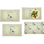High Heels Set of 4 Glass Rectangular Lunch / Dinner Plate