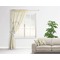 High Heels Sheer Curtain With Window and Rod - in Room Matching Pillow