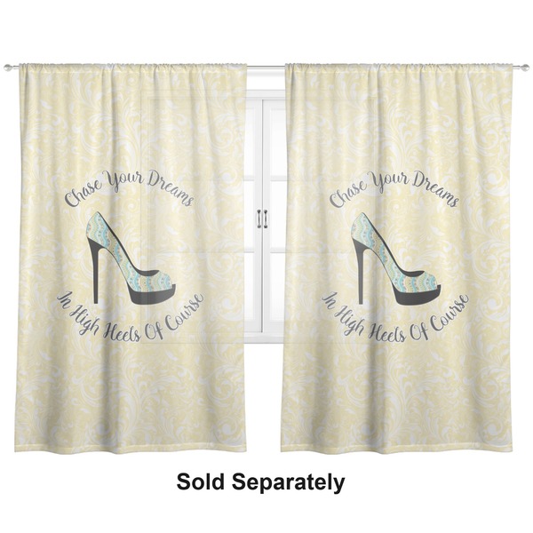 High Heels Sheer Curtains