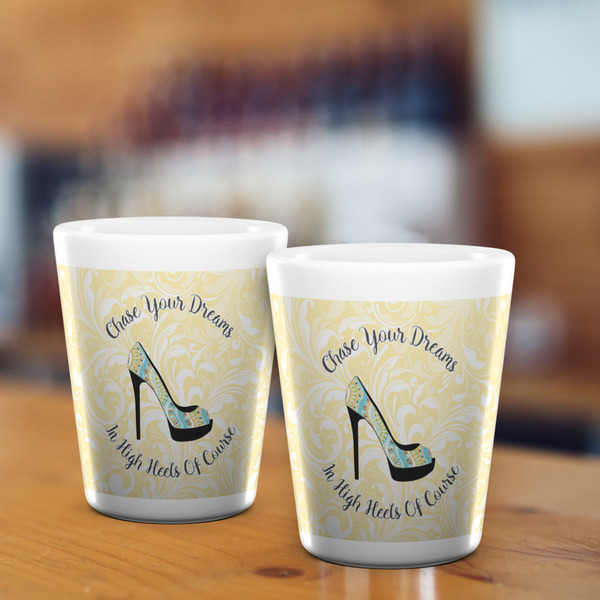 High Heels Shot Glass - White - LIFESTYLE