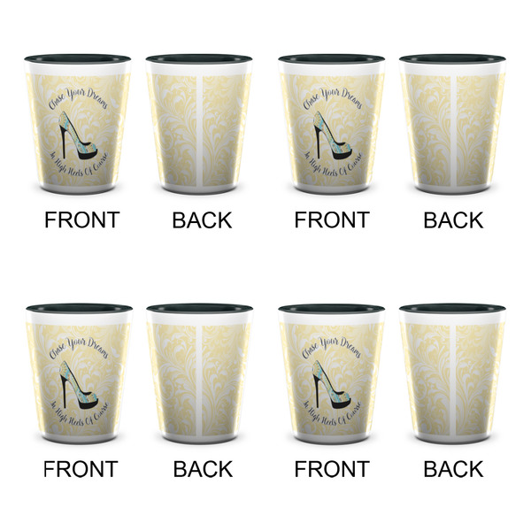High Heels Shot Glassess - Two Tone - Set of 4 - APPROVAL