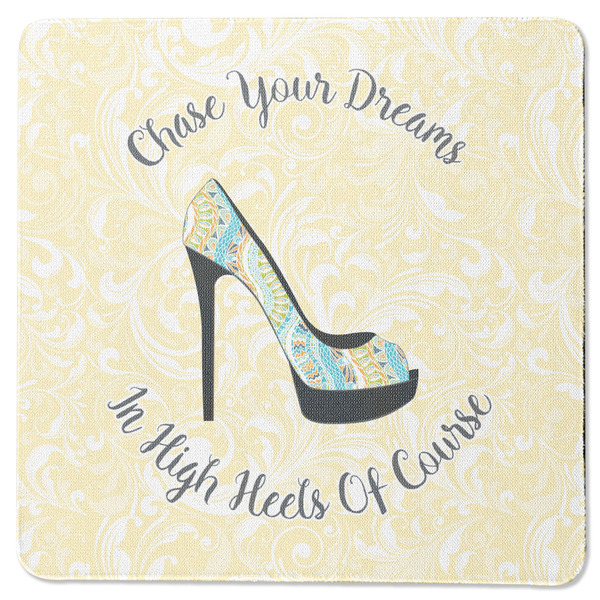 Custom High Heels Square Rubber Backed Coaster