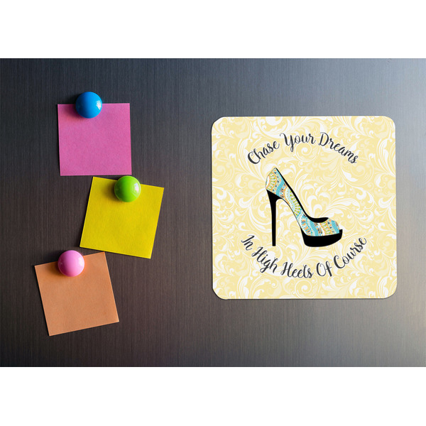 High Heels Square Fridge Magnet - LIFESTYLE