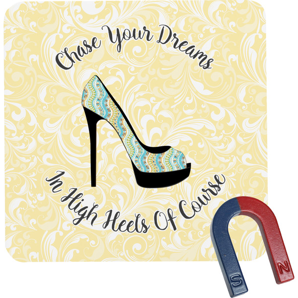 Custom High Heels Square Fridge Magnet
