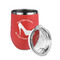 High Heels Stainless Wine Tumblers - Coral - Single Sided - Alt View
