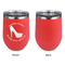 High Heels Stainless Wine Tumblers - Coral - Single Sided - Approval