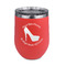 High Heels Stainless Wine Tumblers - Coral - Single Sided - Front