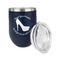 High Heels Stainless Wine Tumblers - Navy - Single Sided - Alt View