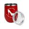 High Heels Stainless Wine Tumblers - Red - Double Sided - Alt View