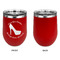 High Heels Stainless Wine Tumblers - Red - Single Sided - Approval