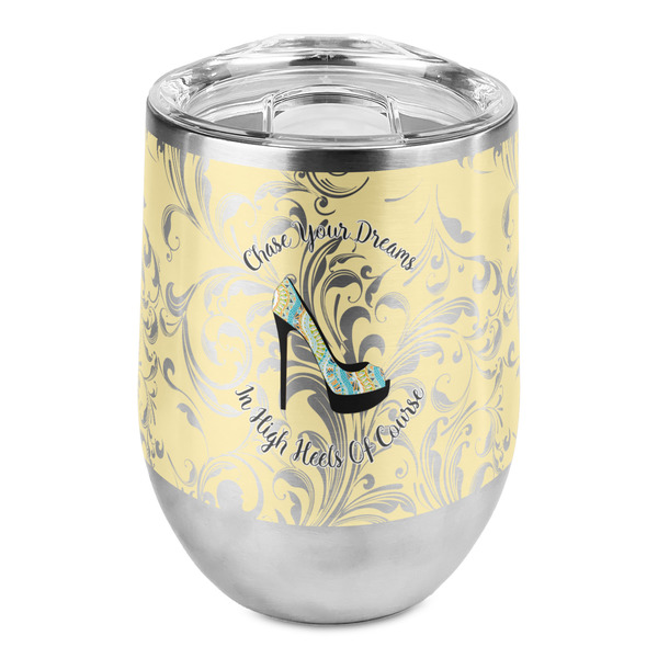Custom High Heels Stemless Wine Tumbler - Full Print