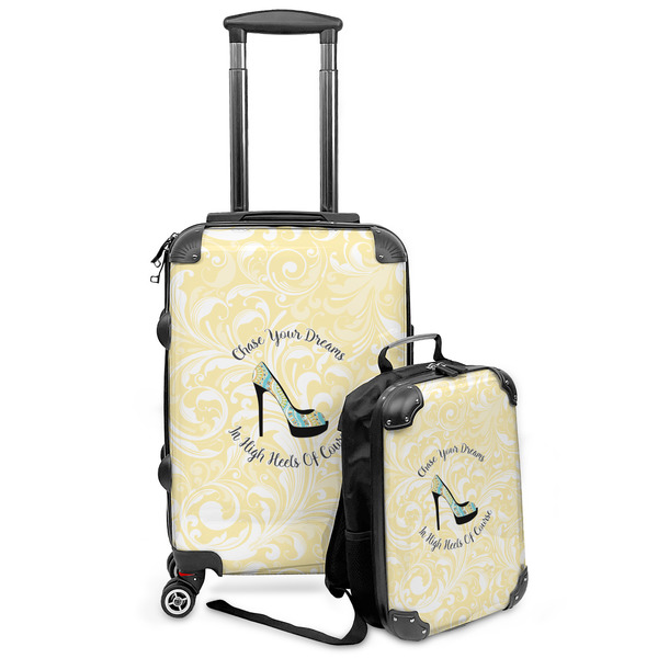 Custom High Heels Kids 2-Piece Luggage Set - Suitcase & Backpack