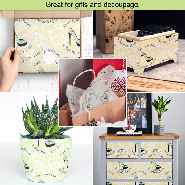 High Heels Tissue Paper - In Use Collage