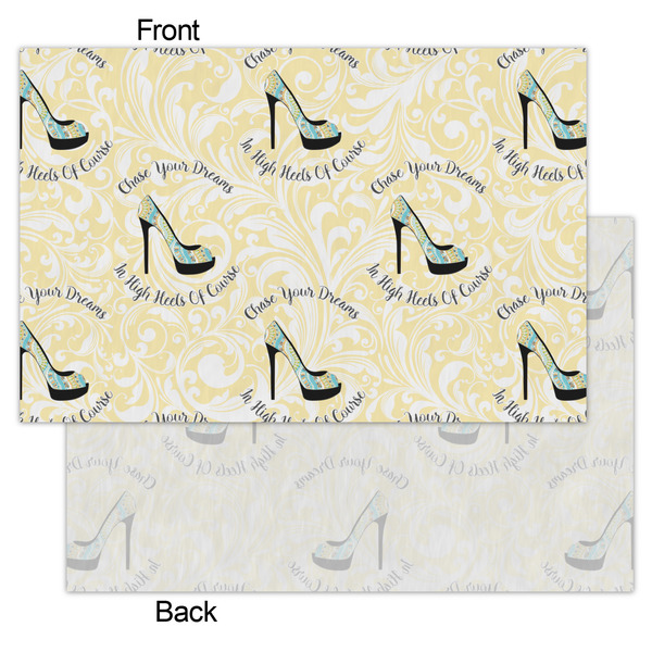 High Heels Tissue Paper - Lightweight - Small - Front & Back