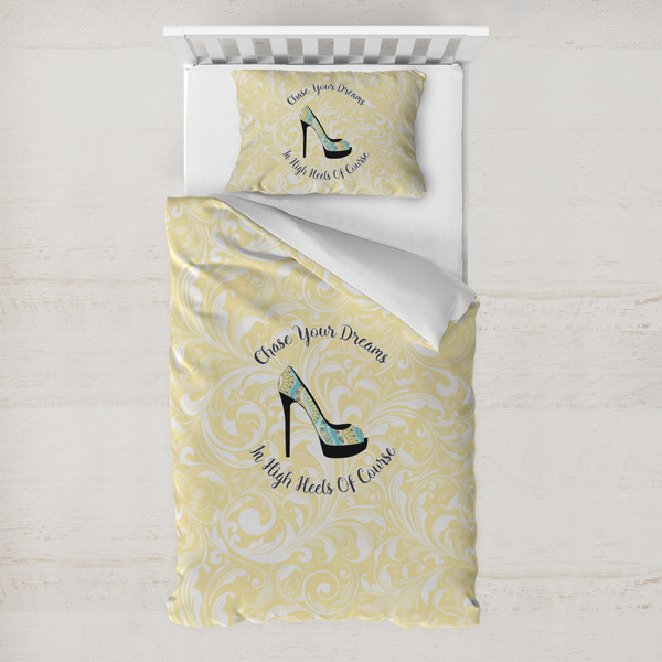 Custom High Heels Toddler Bedding Set - With Pillowcase