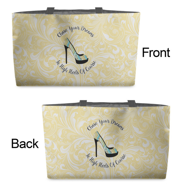 High Heels Tote w/Black Handles - Front & Back Views