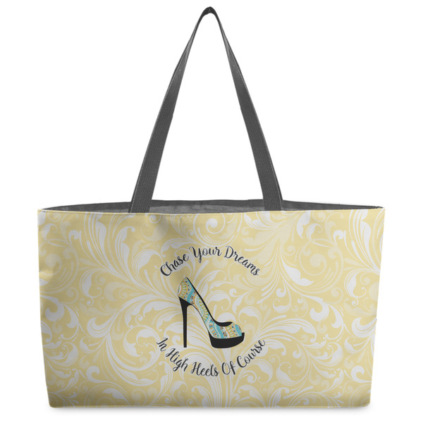 Custom High Heels Beach Totes Bag - w/ Black Handles