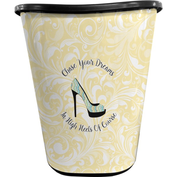 High Heels Trash Can Black